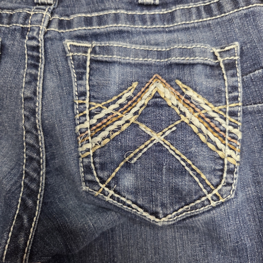 Ariat REAL Low Rise Bootcut Whipstitch Jeans Western Rodeo Y2K Women 26L 26×33.5 - Picture 7 of 11